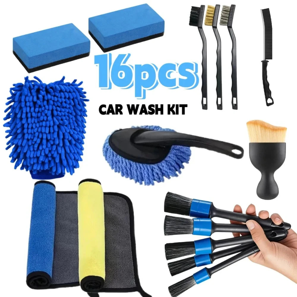 Comprehensive Car Cleaning Tool Set