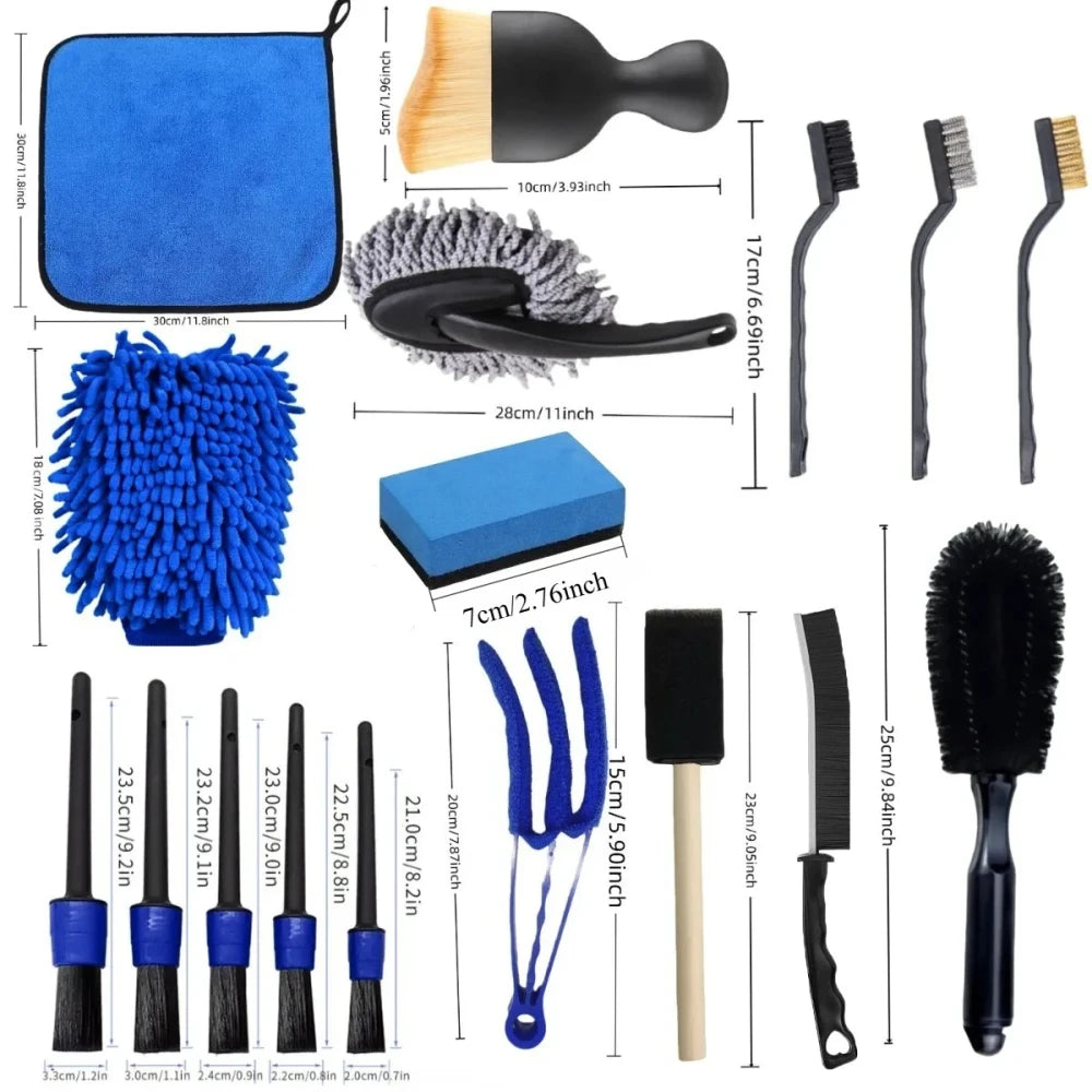 Comprehensive Car Cleaning Tool Set