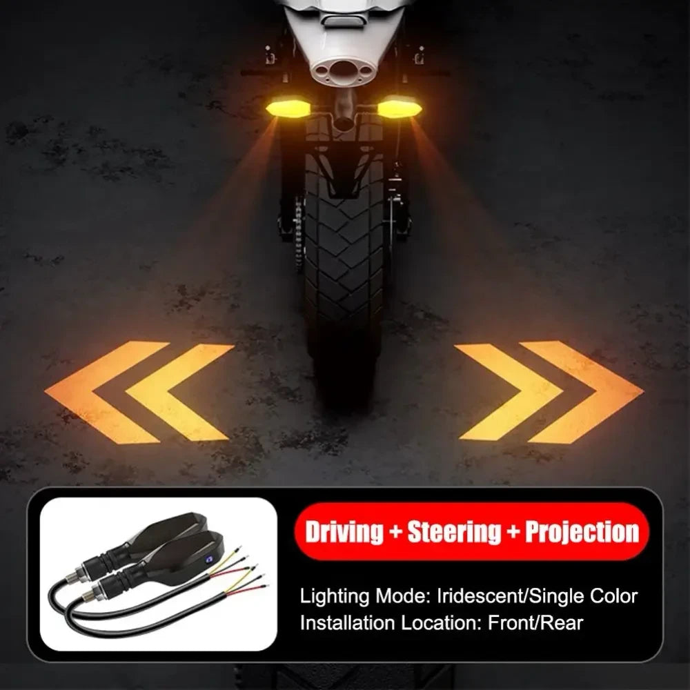 Universal Motorcycle Projection Turn Signal Lamp