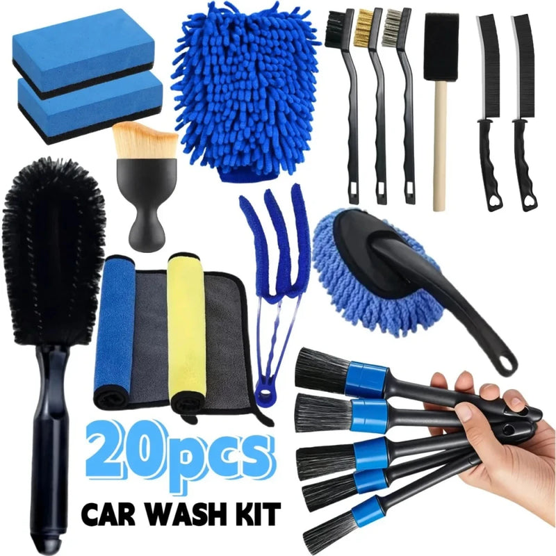 Comprehensive Car Cleaning Tool Set