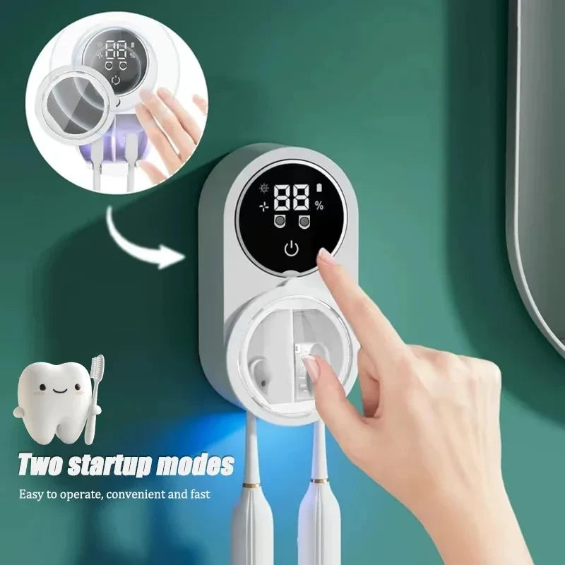 Wall Mounted Toothbrush Disinfection Holder